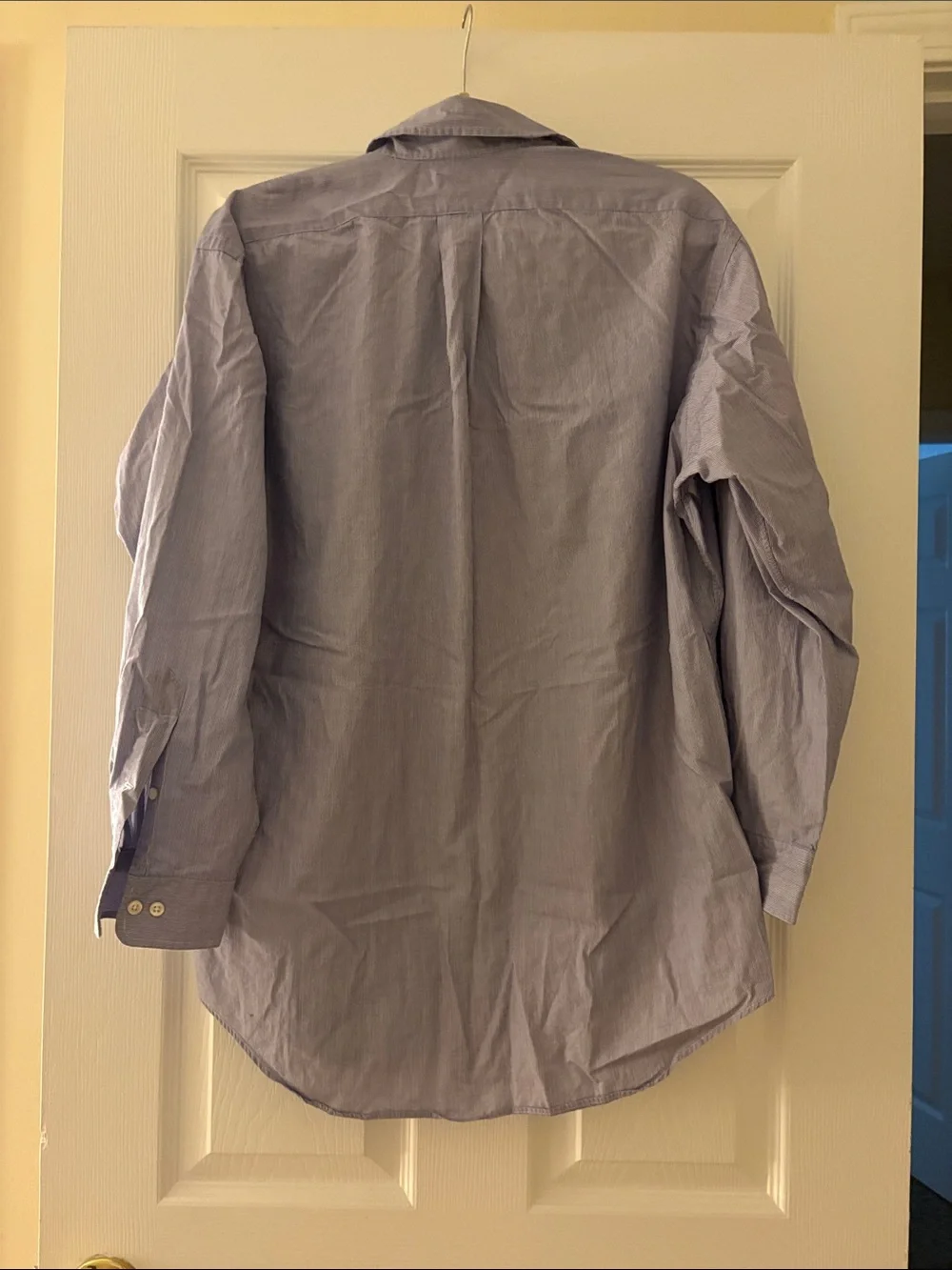 Polo by Ralph Lauren Men's Pale Blue Button-Down Shirt with Pony Logo